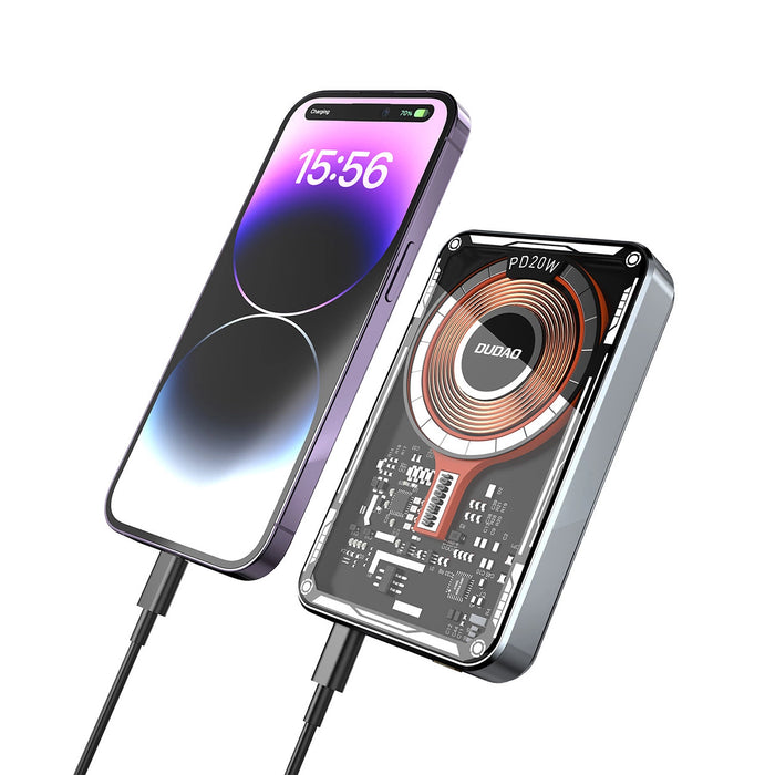 Dudao TGK1 power bank with MagSafe wireless charger 20W 10000mAh black (TGK1-black)