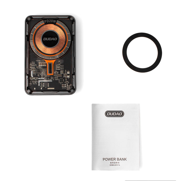 Dudao TGK1 power bank with MagSafe wireless charger 20W 10000mAh black (TGK1-black)