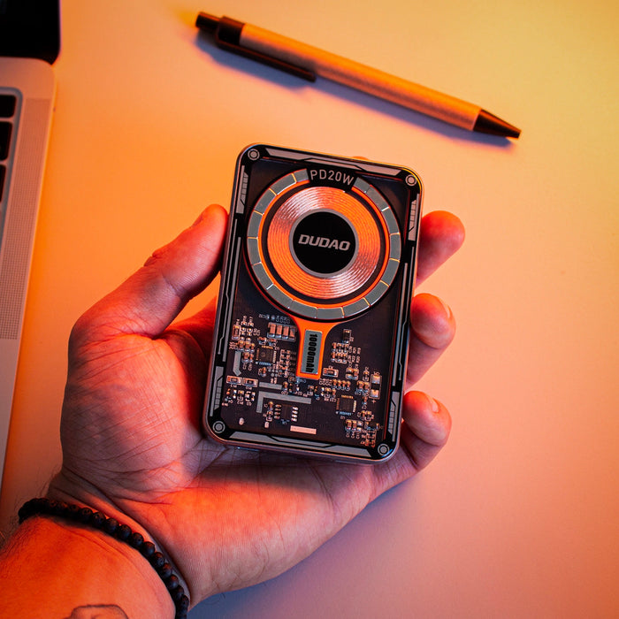 Dudao TGK1 power bank with MagSafe wireless charger 20W 10000mAh black (TGK1-black)