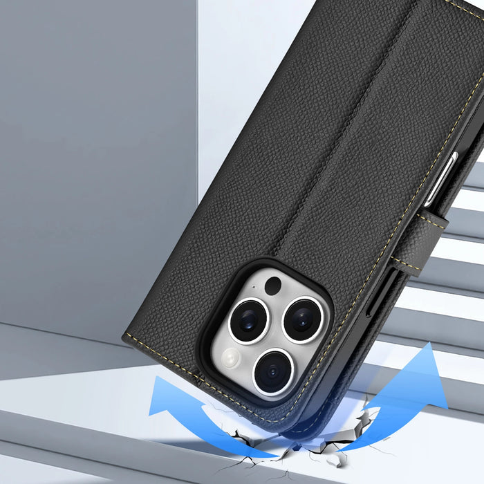 Dux Ducis Lawa Leather Case for iPhone 16 Pro Max - Black