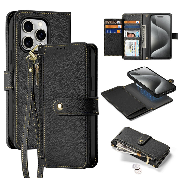 Dux Ducis Lawa Leather Case for iPhone 15 Pro - Black