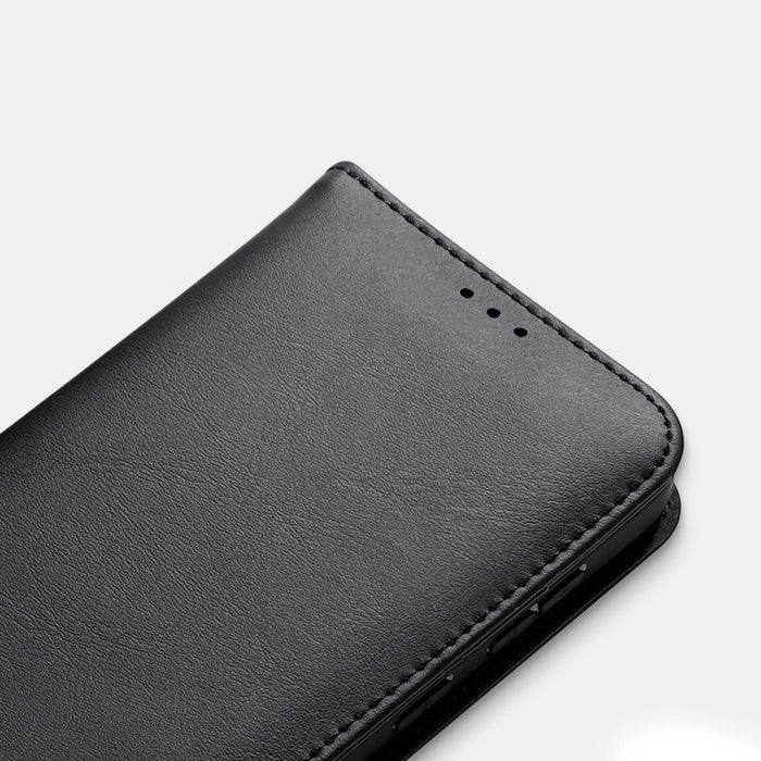 Dux Ducis Hivo Samsung Galaxy S25 Edge Case with Flip and RFID Protection - Black