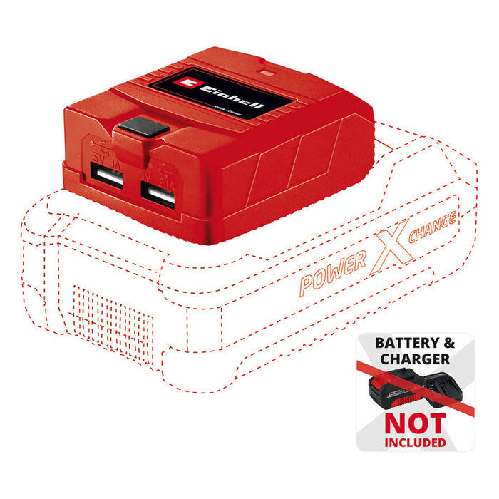 USB CHARGER FOR BATTERIES FROM POWER X-CHANGE SERIES EINHELL TC-CP 18 Li USB - Solo