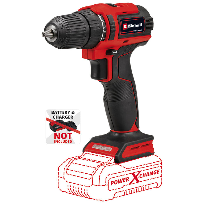 BATTERY BRUSHLESS DRILL EINHELL TE-CD 18/40 Li BL SOLO 18 V, 40.00 nm, WITHOUT BATTERY AND CHARGER