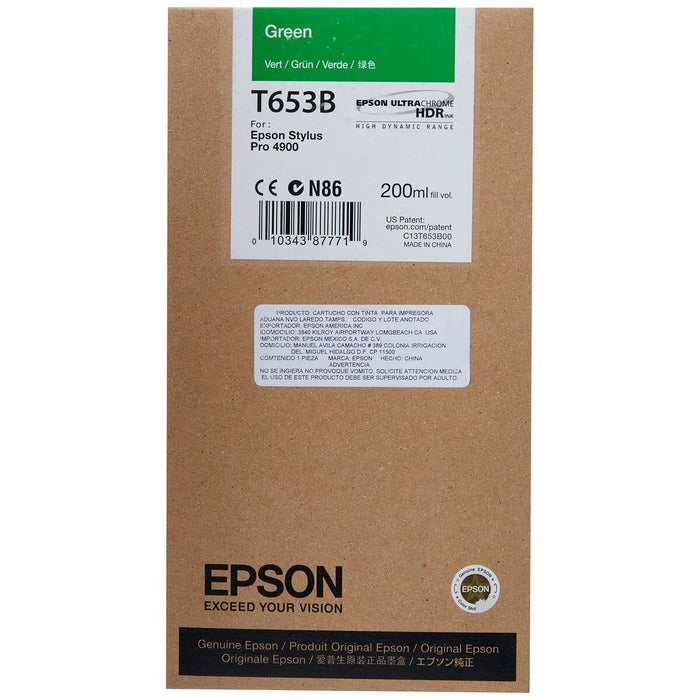 Epson T653B Green Ink Cartridge (200ml)