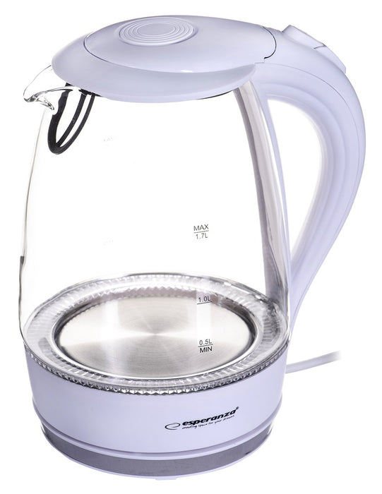 Esperanza EKK011W Electric kettle 1.7 L White, Multicolor 2200 W