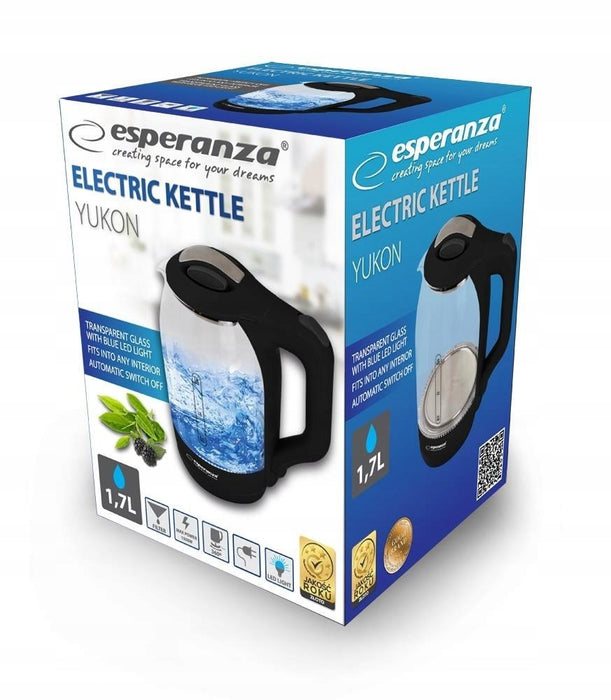 Esperanza EKK025K Electric kettle 1.7 L Black, Multicolor 1500 W