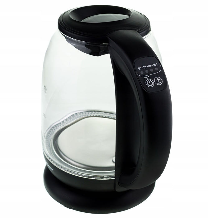 Esperanza EKK027 electric kettle 1.7 L 2200 W Black, Transparent
