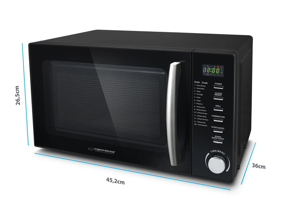 Esperanza COCINERO Black Combination microwave Countertop 20 L 1200 W