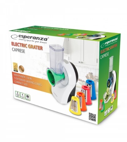 Esperanza EKM026 electric grater/spiralizer Plastic Multicolour