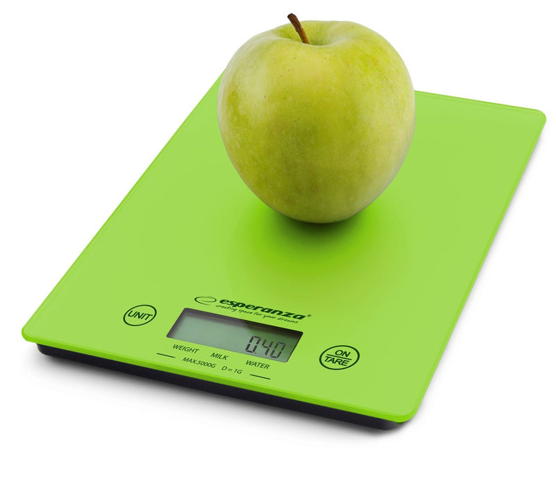 Esperanza EKS002G kitchen scale Electronic kitchen scale Green,Yellow Countertop Rectangle