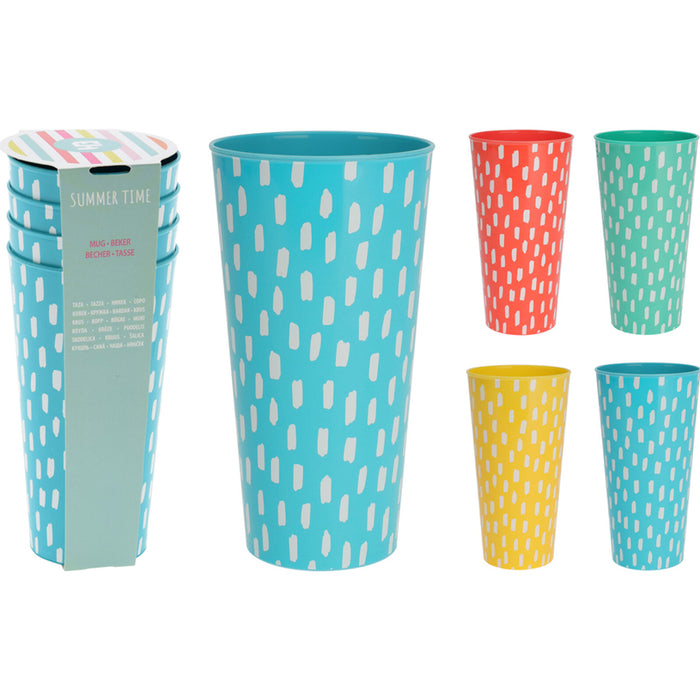 CAMPING GLASS 400ML 4PCS EXCELLENT HOUSEWAR 30001500