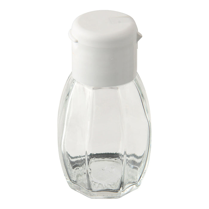 GLASS SALT SHANK WITH PLASTIC LID FACKELMANN