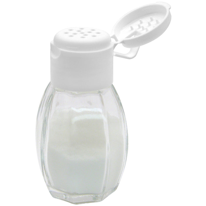 GLASS SALT SHANK WITH PLASTIC LID FACKELMANN