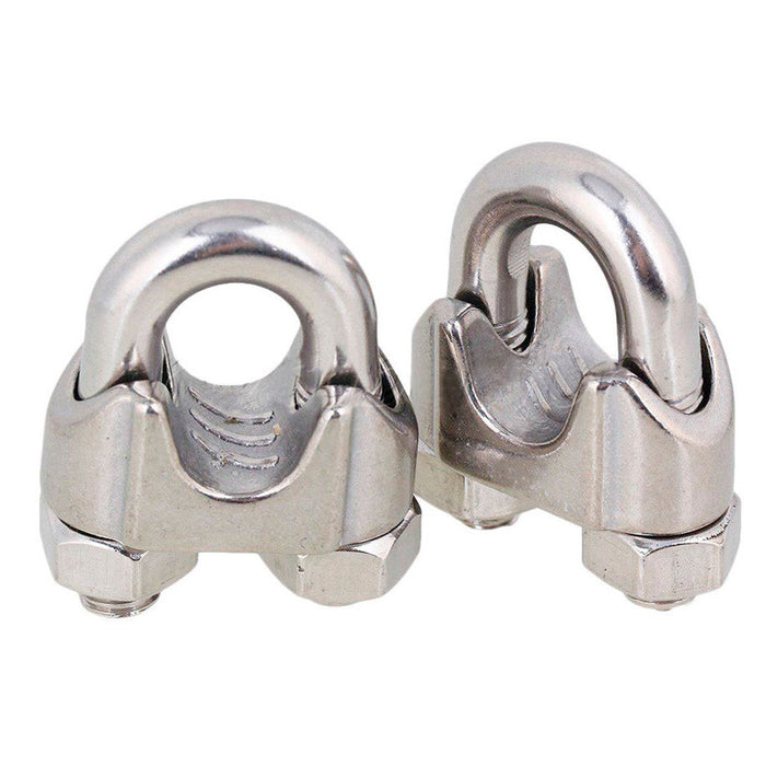 ROPE CLAMP 4 PCS STAINLESS STEEL FIXO DIN741