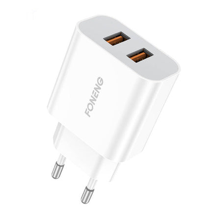Fast charger Foneng 2x USB EU45 12W + USB Micro cable
