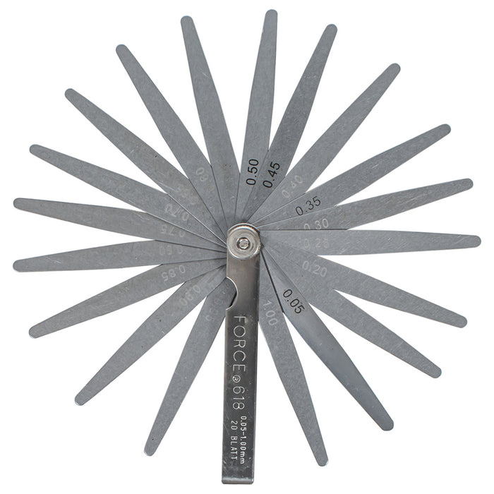 AIR GAUGE 0.05-1MM 20 PIECES FORCE JN66166