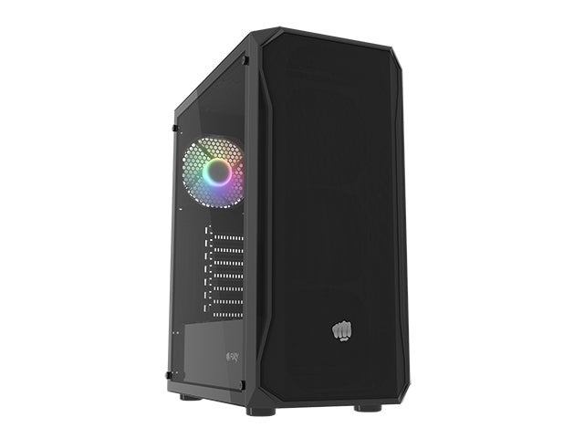 Fury PC Case Shobo SH4 RGB Midi Tower, Window, Black