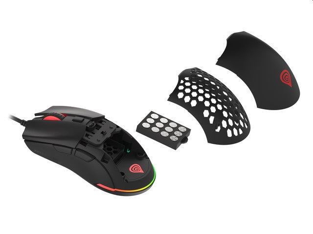 Genesis Gaming Mouse Krypton 8000DPI RGB Ultralight Black PAW3333
