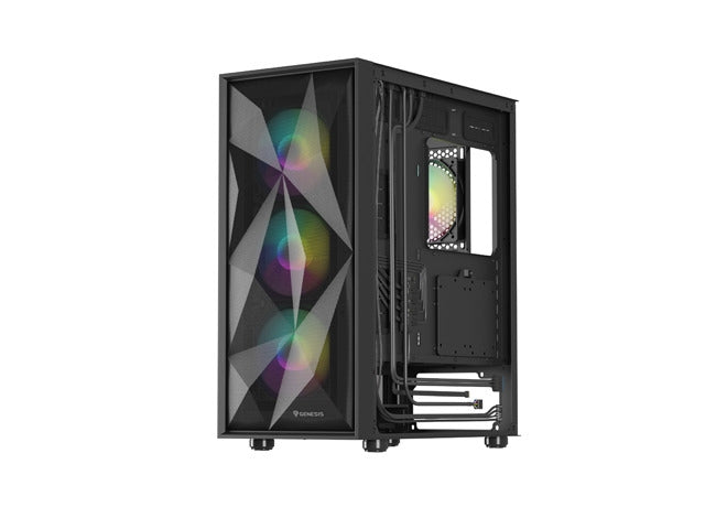Genesis PC Case DIAXID 605 RGB Mini Tower Window, Black