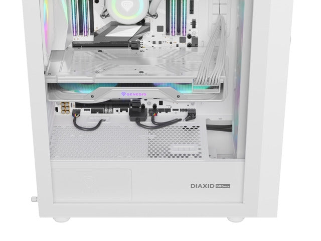 Genesis PC Case DIAXID 605 RGB Mini Tower Window, White