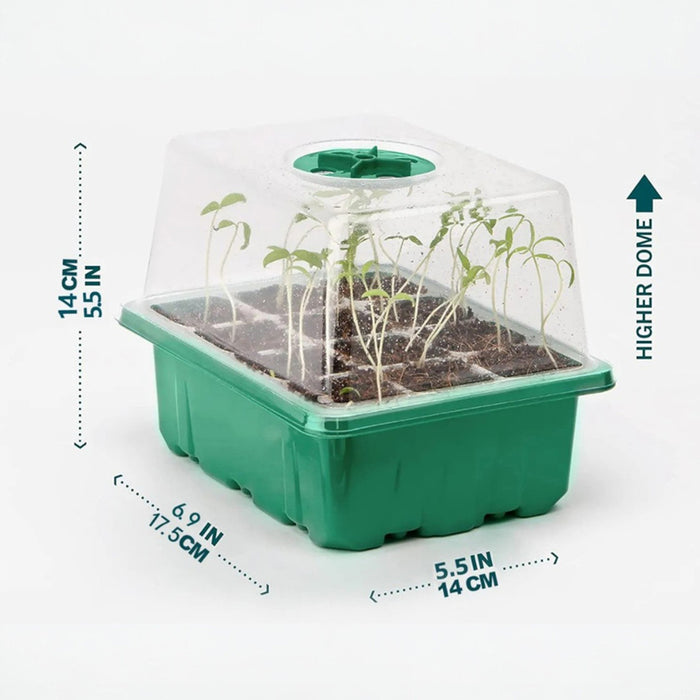 MINI GREENHOUSE SET WITH LED 5PCS WITH 12 SOCKETS GARDEN STAR HD-10863