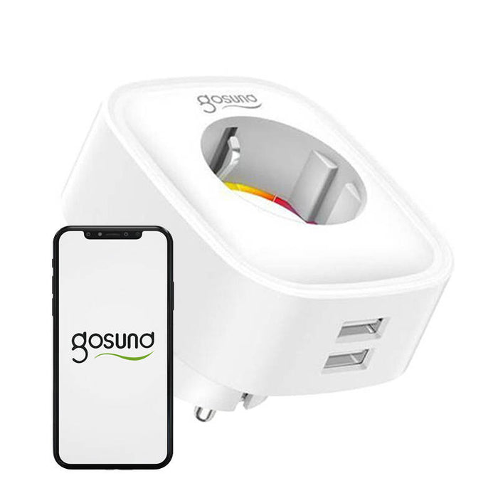 Smart plug WiFi Gosund SP112 2xUSB, 16A, Tuya