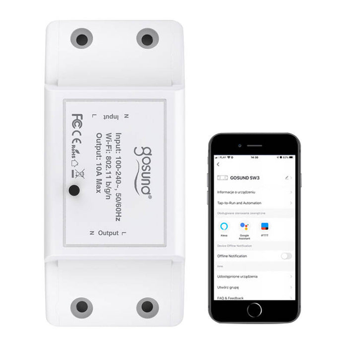 Smart Switch WiFi Gosund SW3, Tuya