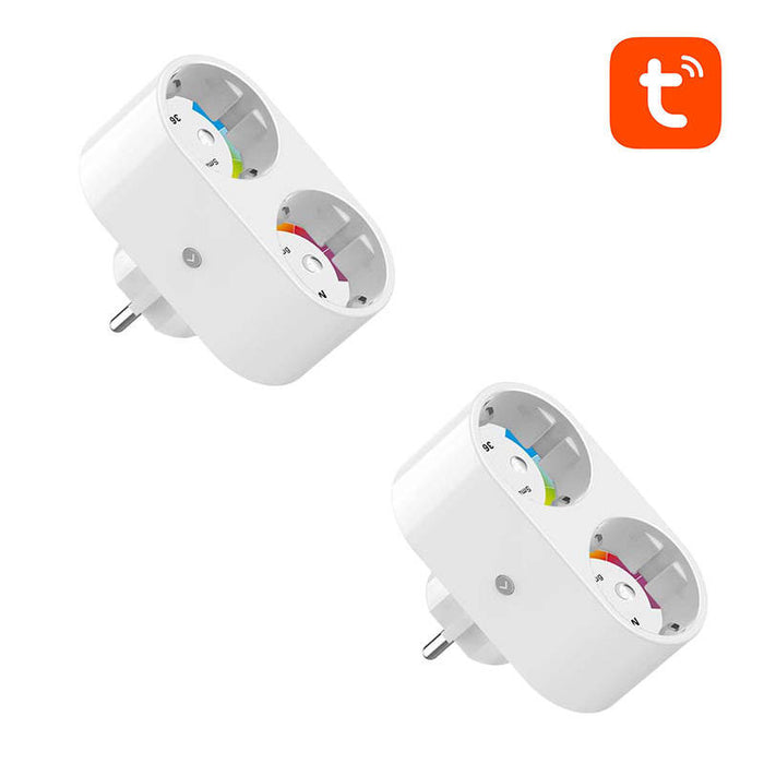 Gosund SP211 dual WiFi smart socket, 2 pieces 3500W (two-pack) Tuya