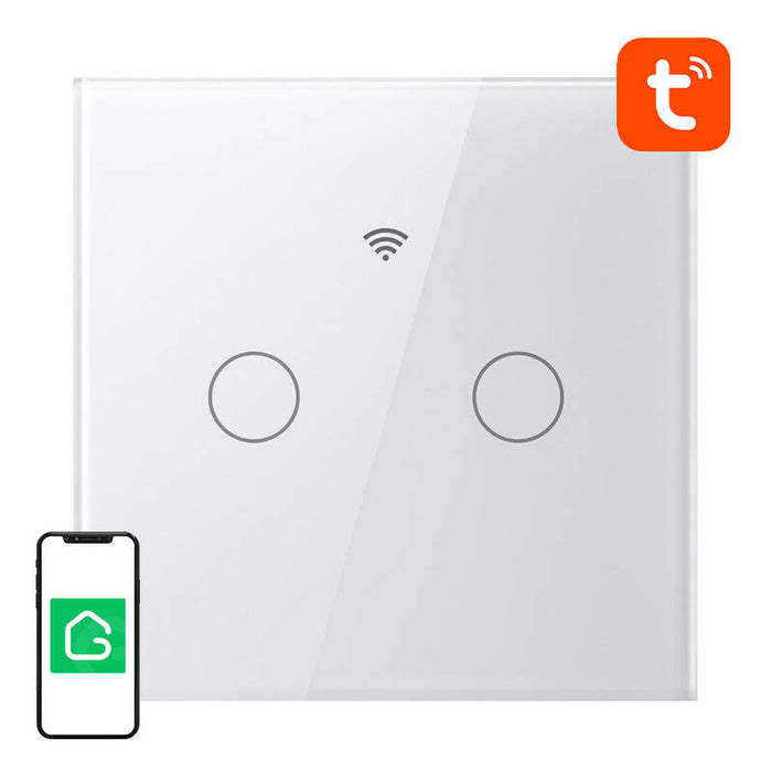 Smart Touch WiFi Light Switch Gosund SLS2 (Optional N, Dual) Tuya