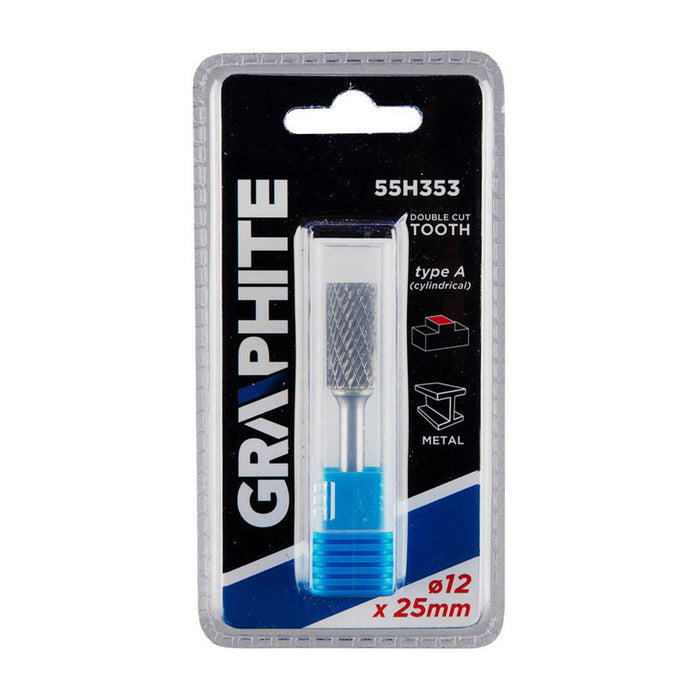 CARBIDE MILLER FOR METAL 12X25 MM GRAPHITE 55H353