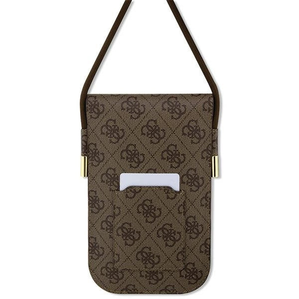 Guess 4G Metal Script Logo handbag - brown