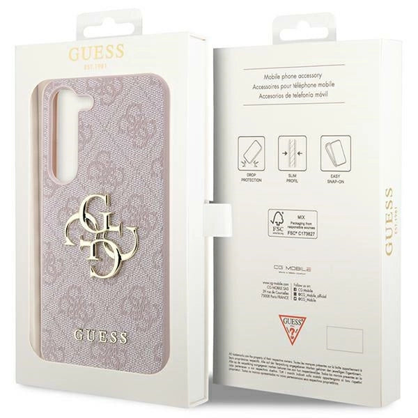 Guess 4G Big Metal Logo case for Samsung Galaxy S24 - pink