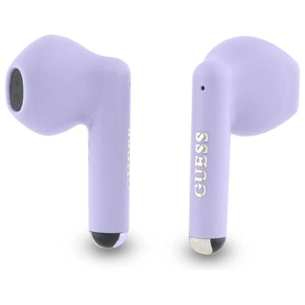 Guess Bluetooth headphones GUTWSJ14ESGU TWS + docking station purple/purple Printed Classic Logo