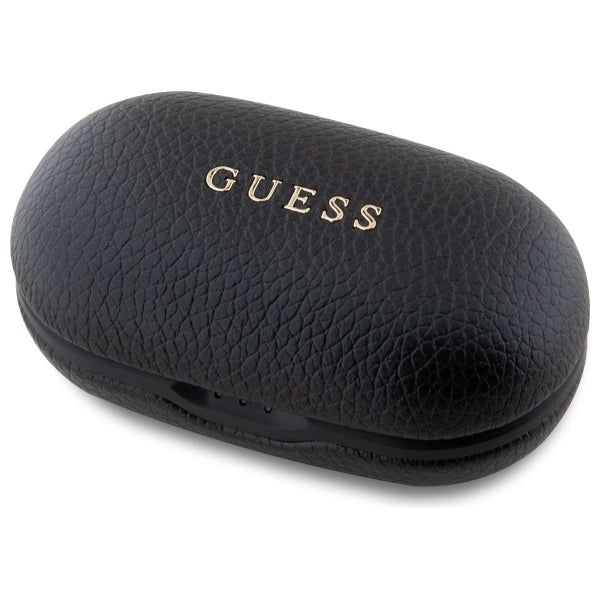 Guess Bluetooth headphones GUTWSPGTSPSK TWS + docking station black/black Grained Classic Logo