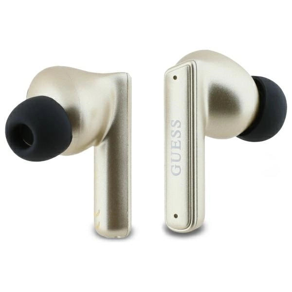 Guess Bluetooth headphones GUTWST88MCTGD TWS + docking station gold/gold Capsule Printed Logo