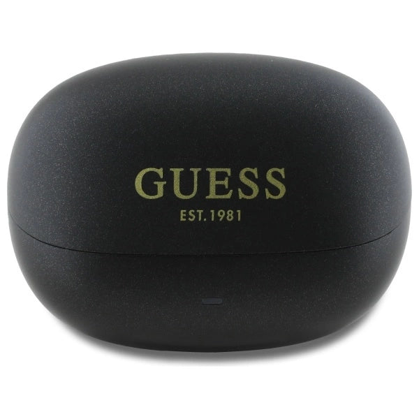 Guess Bluetooth headphones GUTWST88MCTGK TWS + docking station black/black Capsule Printed Logo