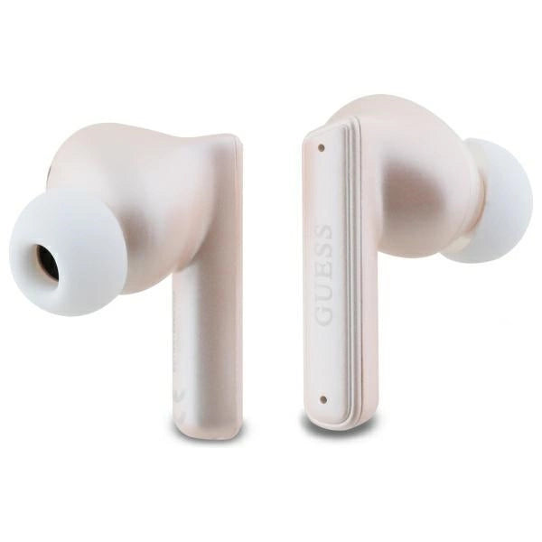 Guess Bluetooth Headphones GUTWST88MCTGP TWS + Docking Station Pink Capsule Printed Logo