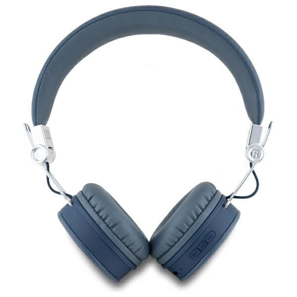 Guess Bluetooth ENC GUBH70PGTSPSB on-ear headphones blue/blue Grained Classic Round Shape