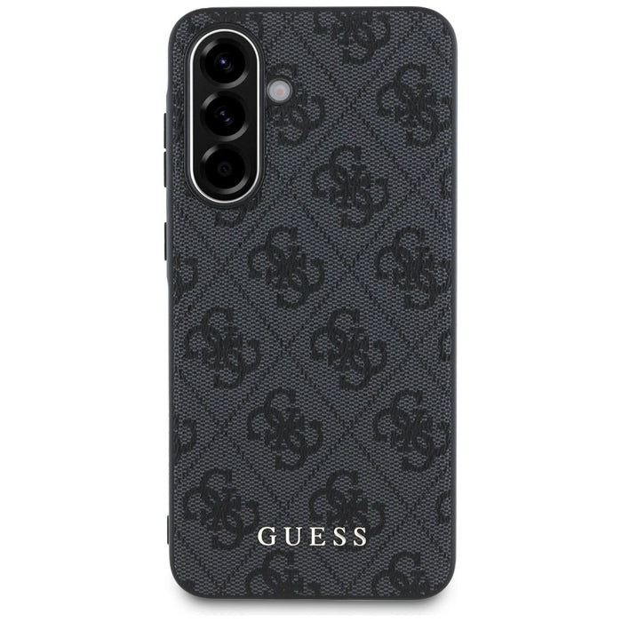 Guess 4G Metal Gold Logo Case for Samsung Galaxy A36 - Black