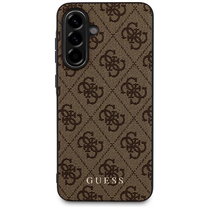 Guess 4G Metal Gold Logo Case for Samsung Galaxy A56 - Brown