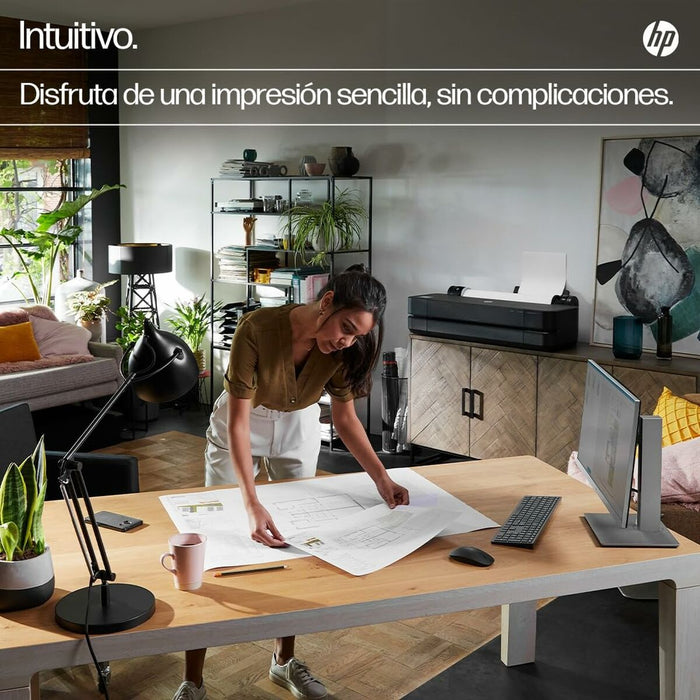 HP DesignJet T650 24inch LFP 2025 Colour Ink-Jet Roll A1 61.0cmx91.4m 2400x1200dpi 0.43 min/page USB LAN Wi-Fi Cutter