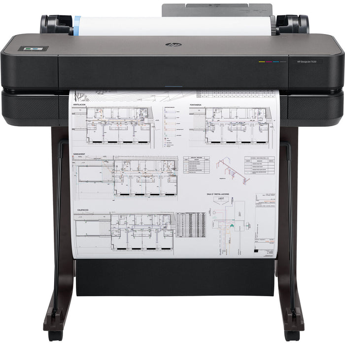 HP DesignJet T630 24inch LFP 2025 Colour Ink-Jet A1 ANSI D Roll 61cm 2400x1200dpi 0.5 min/page USB LAN Wi-Fi