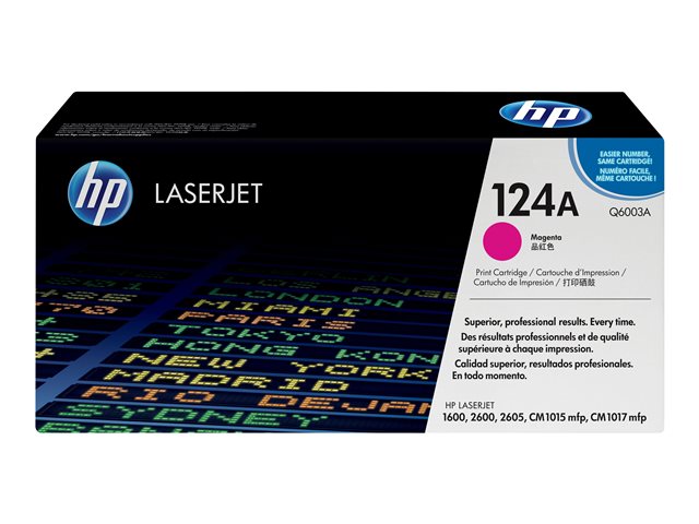 HP 124A original Colour LaserJet Toner cartridge Q6003A magenta standard capacity 2.000 pages 1-pack