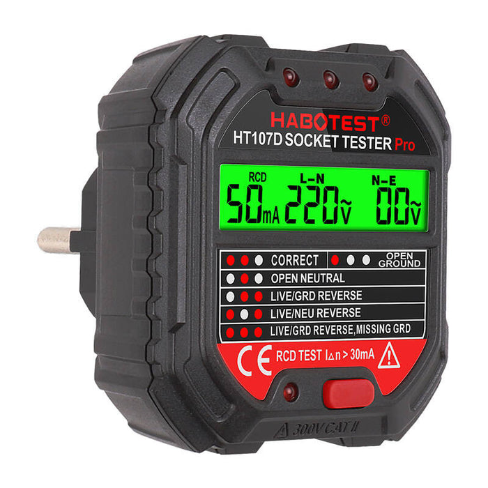 Socket tester with digital display Habotest HT107D