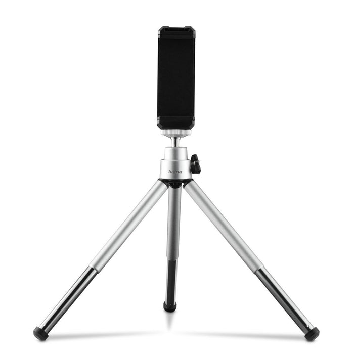 HAMA Mini tripod/tripod "Fancy 2in1" for mobile phone and camera 1/4", 16 cm, silver