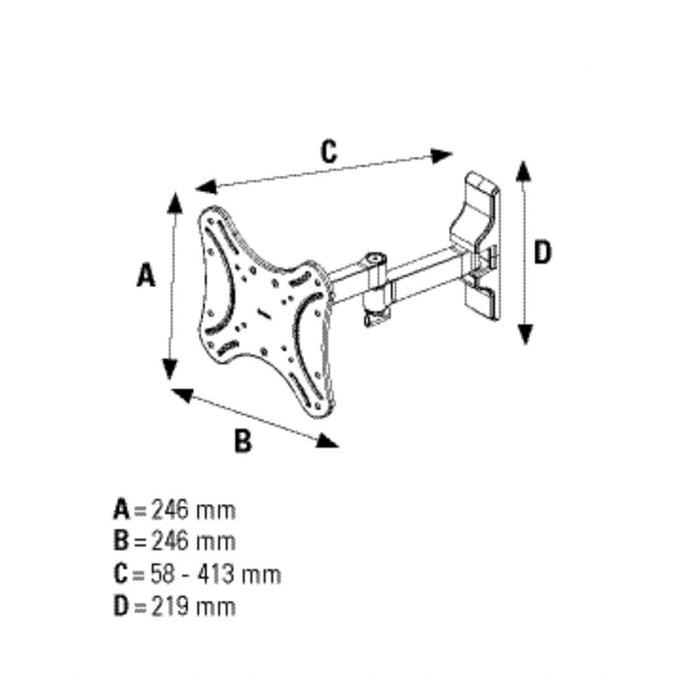 TV stand HAMA-108727 19"- 48"