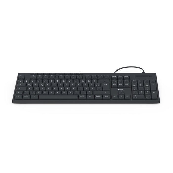 HAMA Wired keyboard CK-200, Cyrillic, USB-A, USB-C, multi-buttons