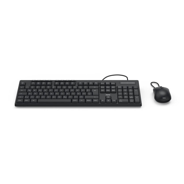 HAMA Wired keyboard and mouse set CKM-200, USB-A, USB-C