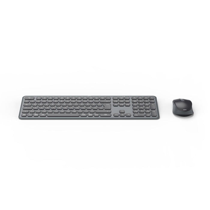 HAMA Wireless keyboard and mouse set WKM-550, black, AI button